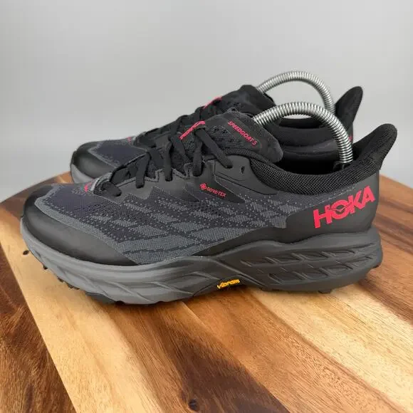 Hoka One One Speedgoat 5 GTX Women’s 8 B Trail Running Shoes 1133532 BBLC NEW - Picture 3 of 8